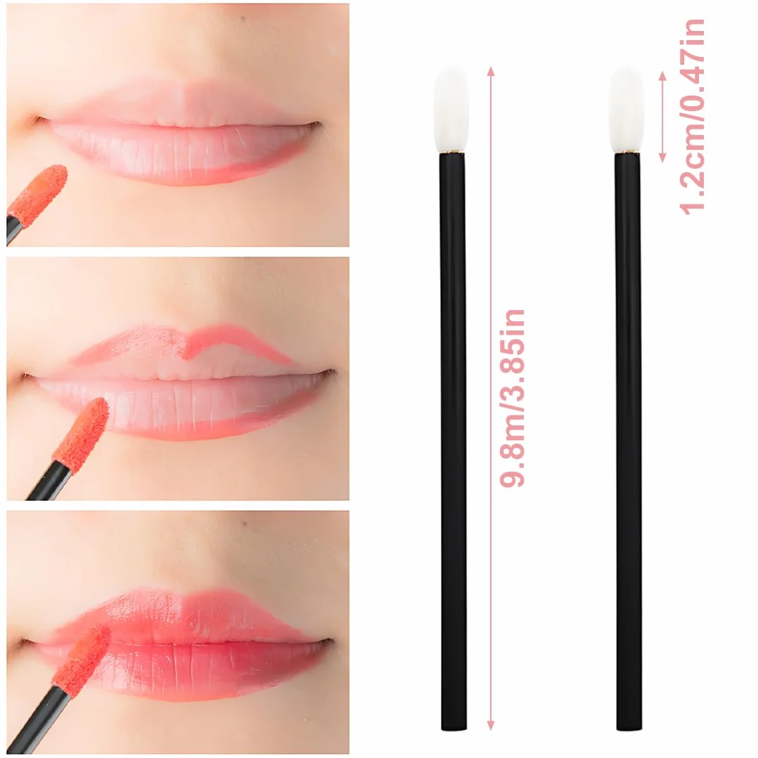 Pinceaux Lèvres Jetables Applicateur Batonnet Brosse à Lèvres Lip Brush 100 pcs Kits