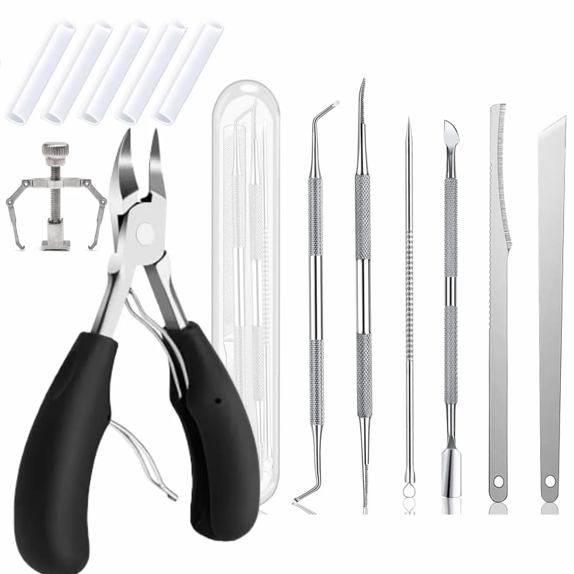 Kit de Traitement des Ongles Incarnés – Pince à Ongles Incarnés et Outils de Correction en Acier Inoxydable