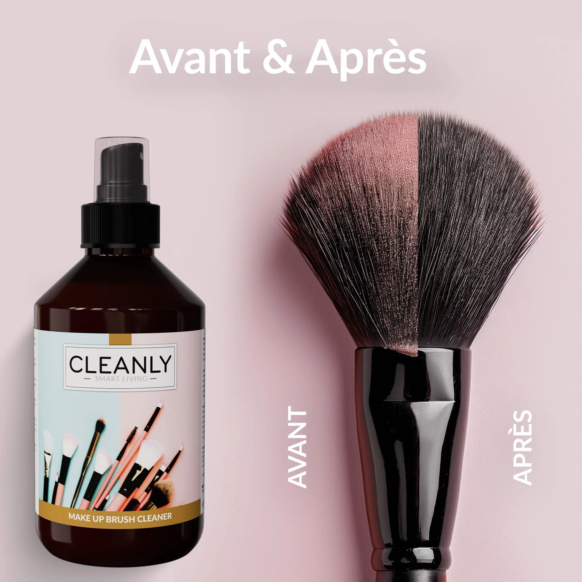 Makeup Brush Cleaner Spray Nettoyant Pinceaux Maquillage 250ml Vegan Sans Cruauté