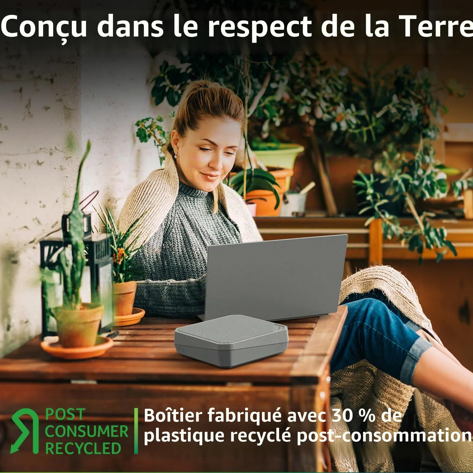 Routeur WiFi Acer Connect Vero W6m, WiFi 6E Jusqu'à 7.8 Gbps, Fabrication en Plastique recyclé PCR, Système Mesh