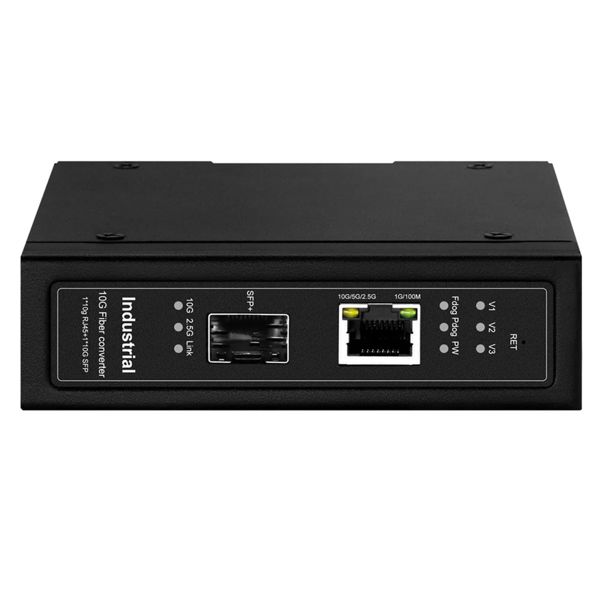 Convertisseurs de médias Ethernet 10G avec Cache de 8, 1 Mo et convertisseurs de Fibre Poet industriels de Conception antiéclair