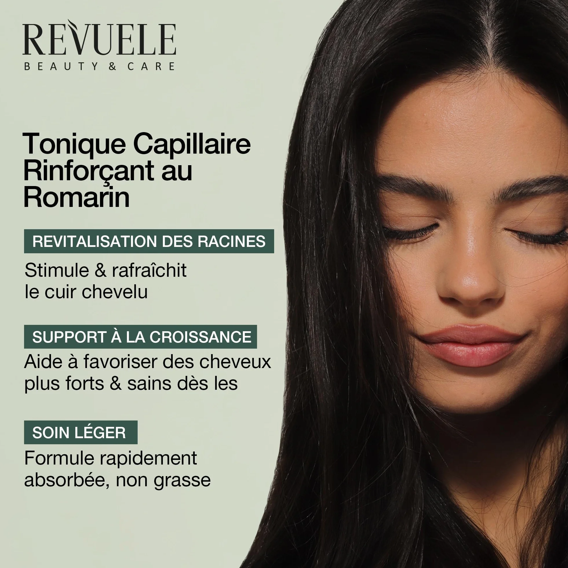 Le REVUELE Spray Rinforzante au Romarin pour Cheveux 150 ml