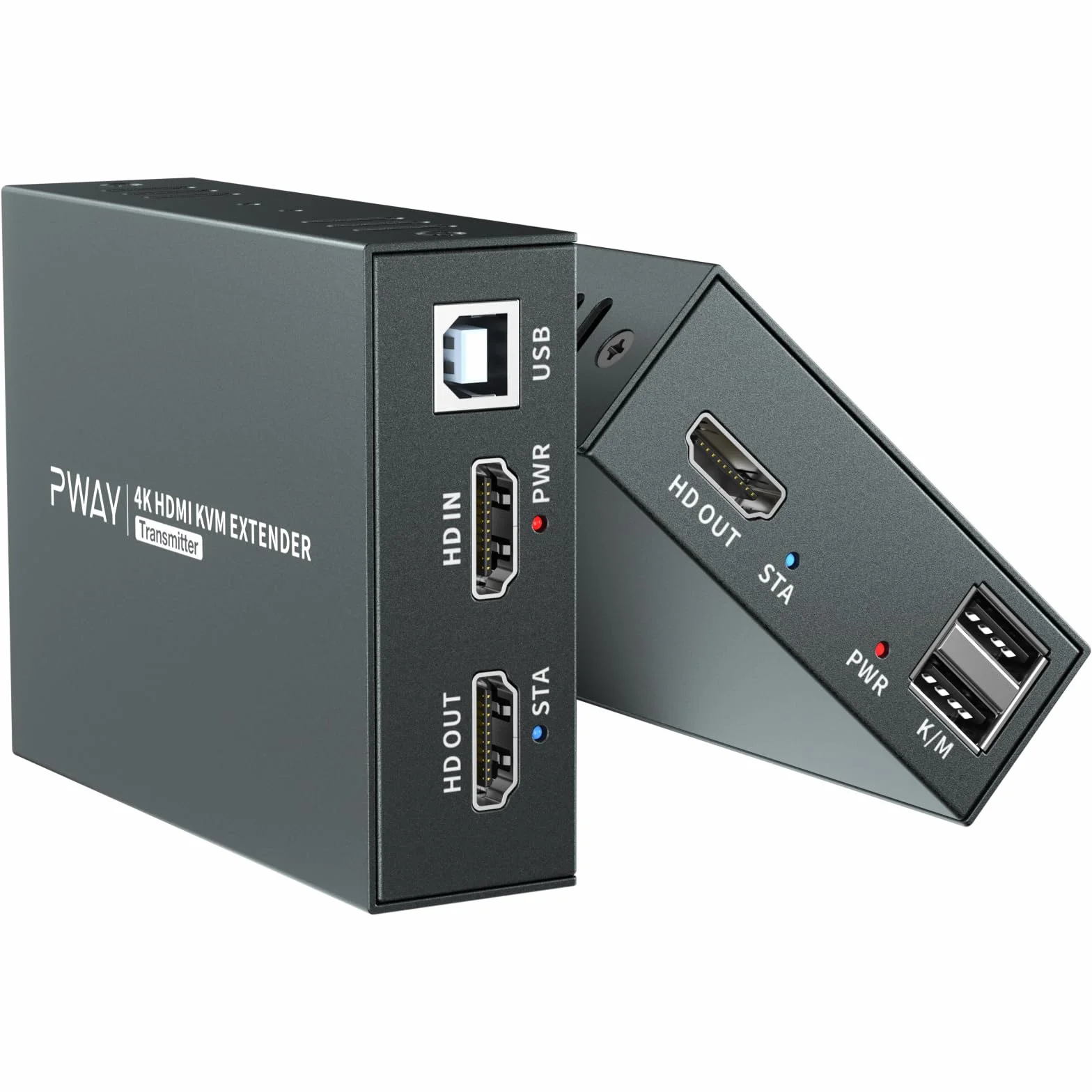Extendeur KVM HDMI 4K 60Hz RJ45 Cat5/6/7 50m Noir