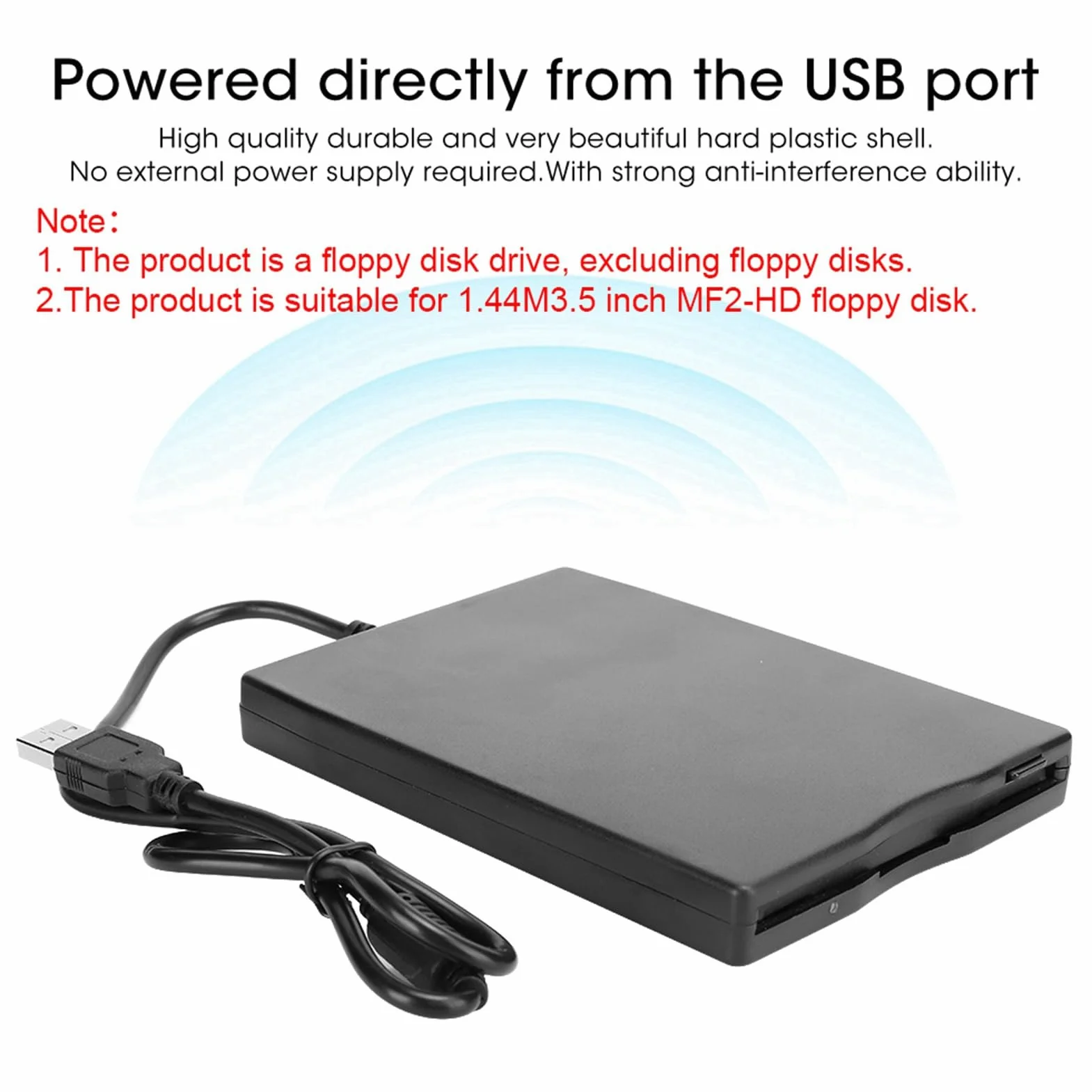 aqxreight Lecteur de disquette portable 3,5" externe