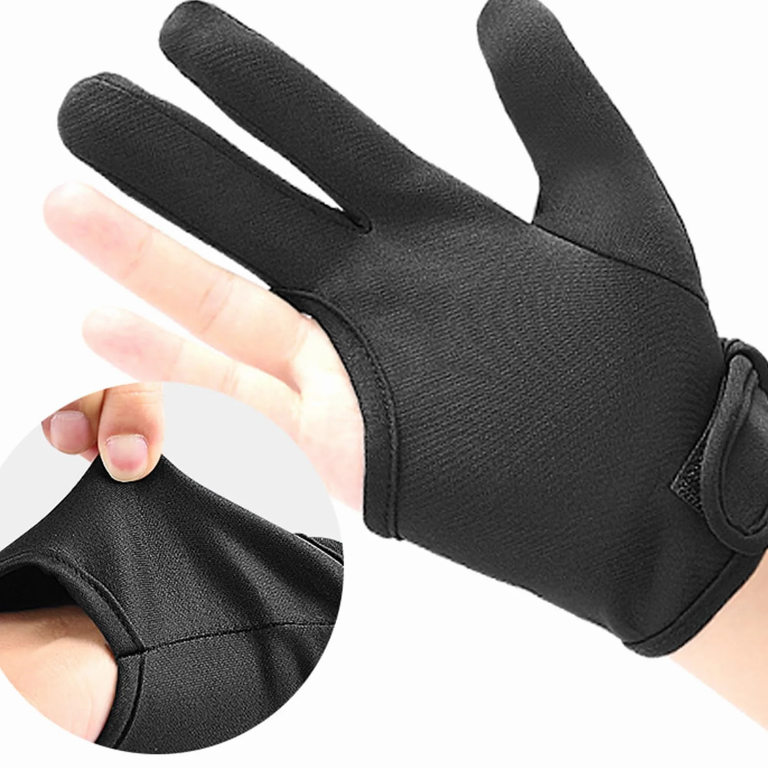Gants protecteurs de chaleur mitaines élastiques professionnels barrière thermique lavable machine sécurité curling 3 doigts