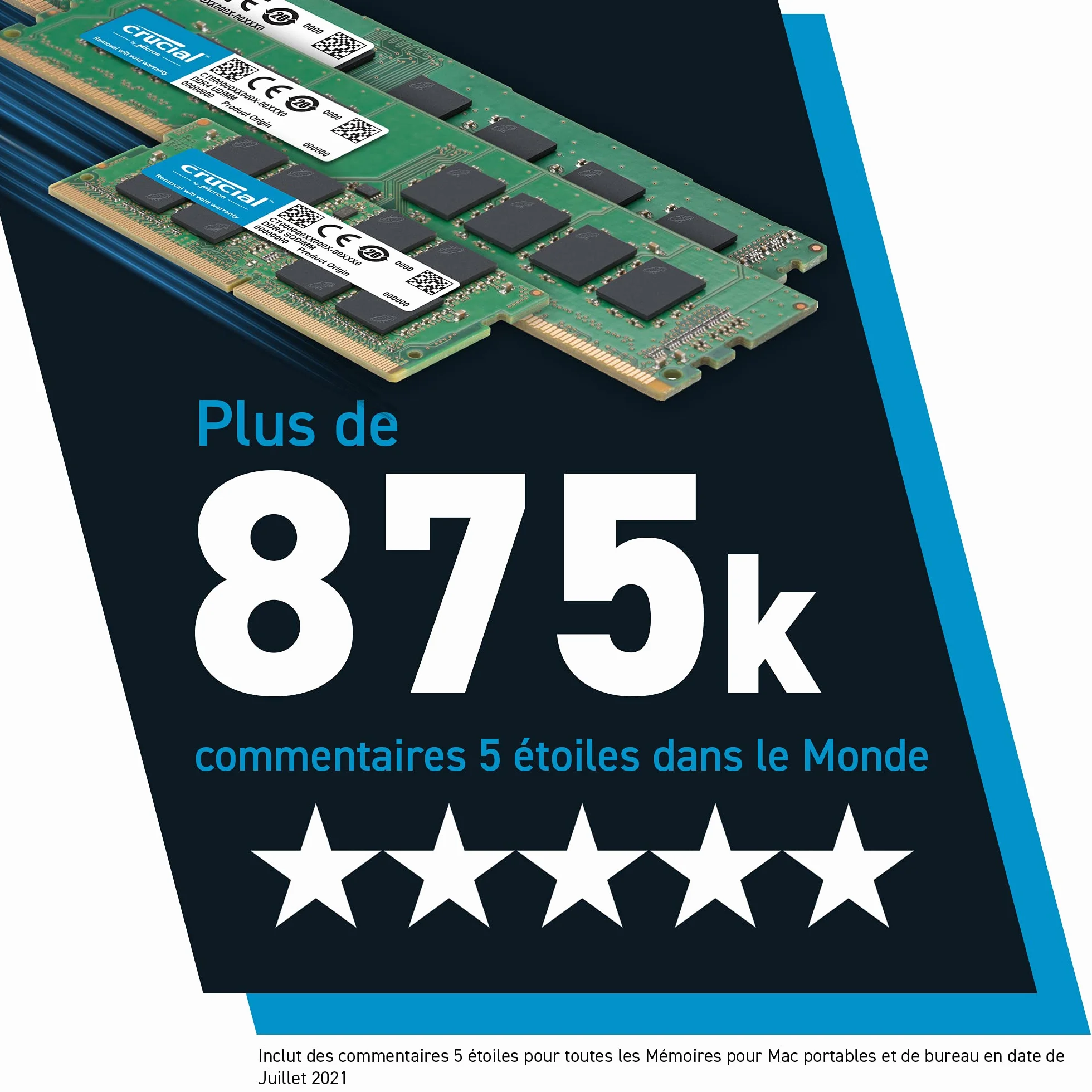 Crucial CT2K102464BD160B 16Go Kit (2x8Go) DDR3 1600 MHz CL11 Mémoire de bureau