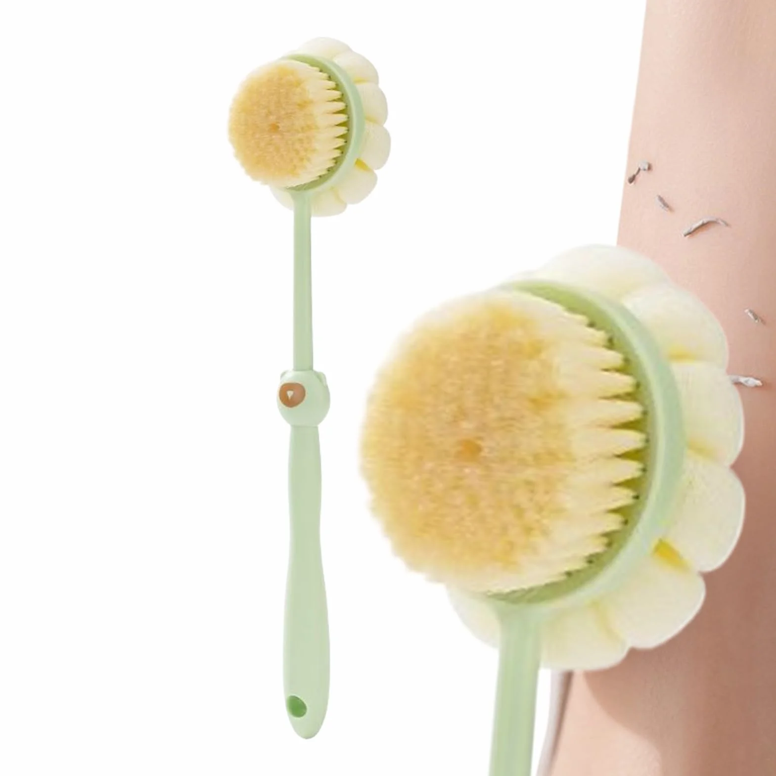 Brosse de Douche Long Manche Double Face Nettoyage Séchage Rapide