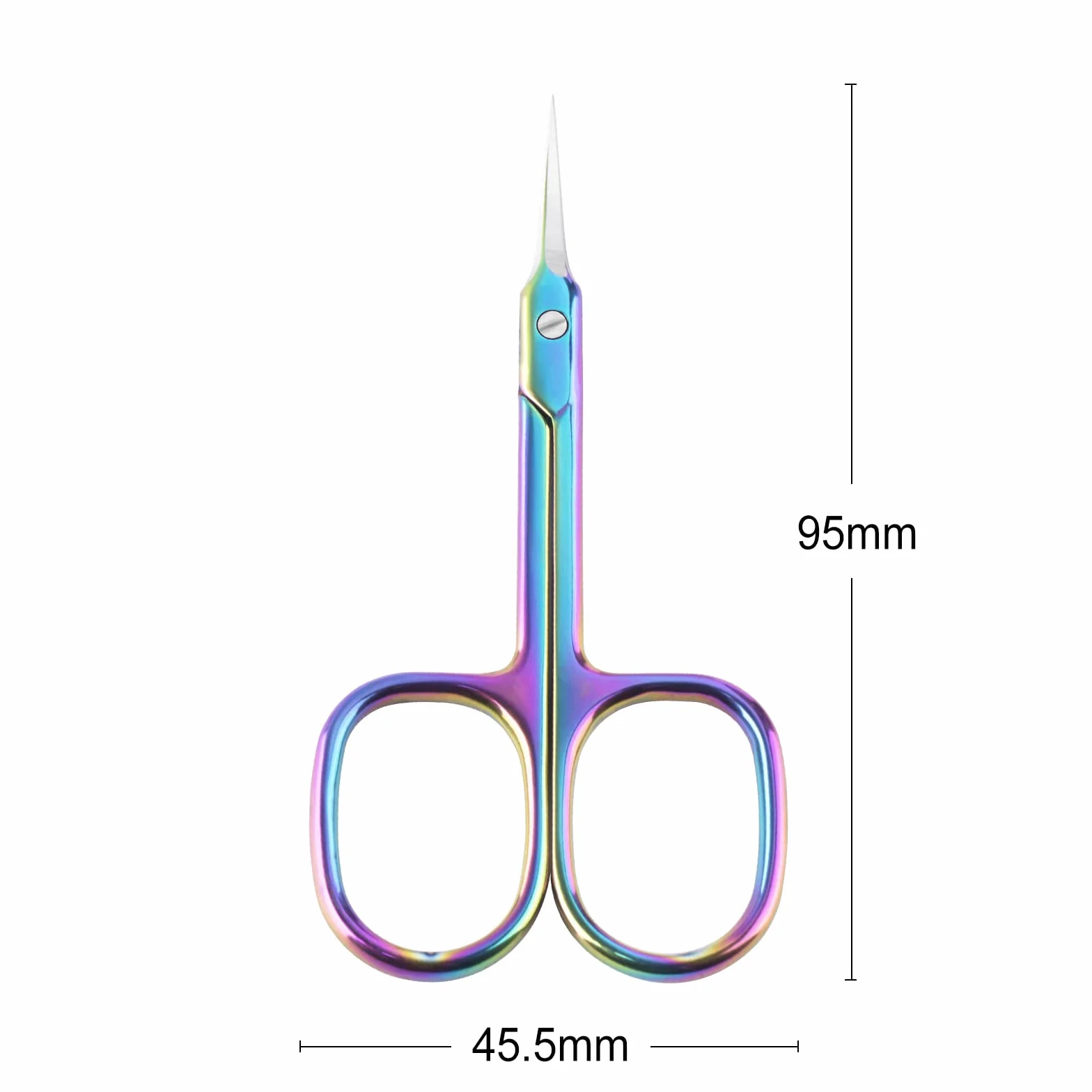 BNG Ciseaux à cuticules professionnels incurvés pour ongles, outil de pédicure manucure nail art violet