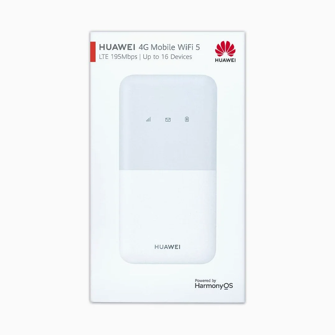 Routeur Wi-FI Mobile débloqué Huawei E5586, 4G (Cat 4), Vitesse de téléchargement jusqu'à 150 Mbps, Batterie 1500 mAh, contrôle Parental, Blanc