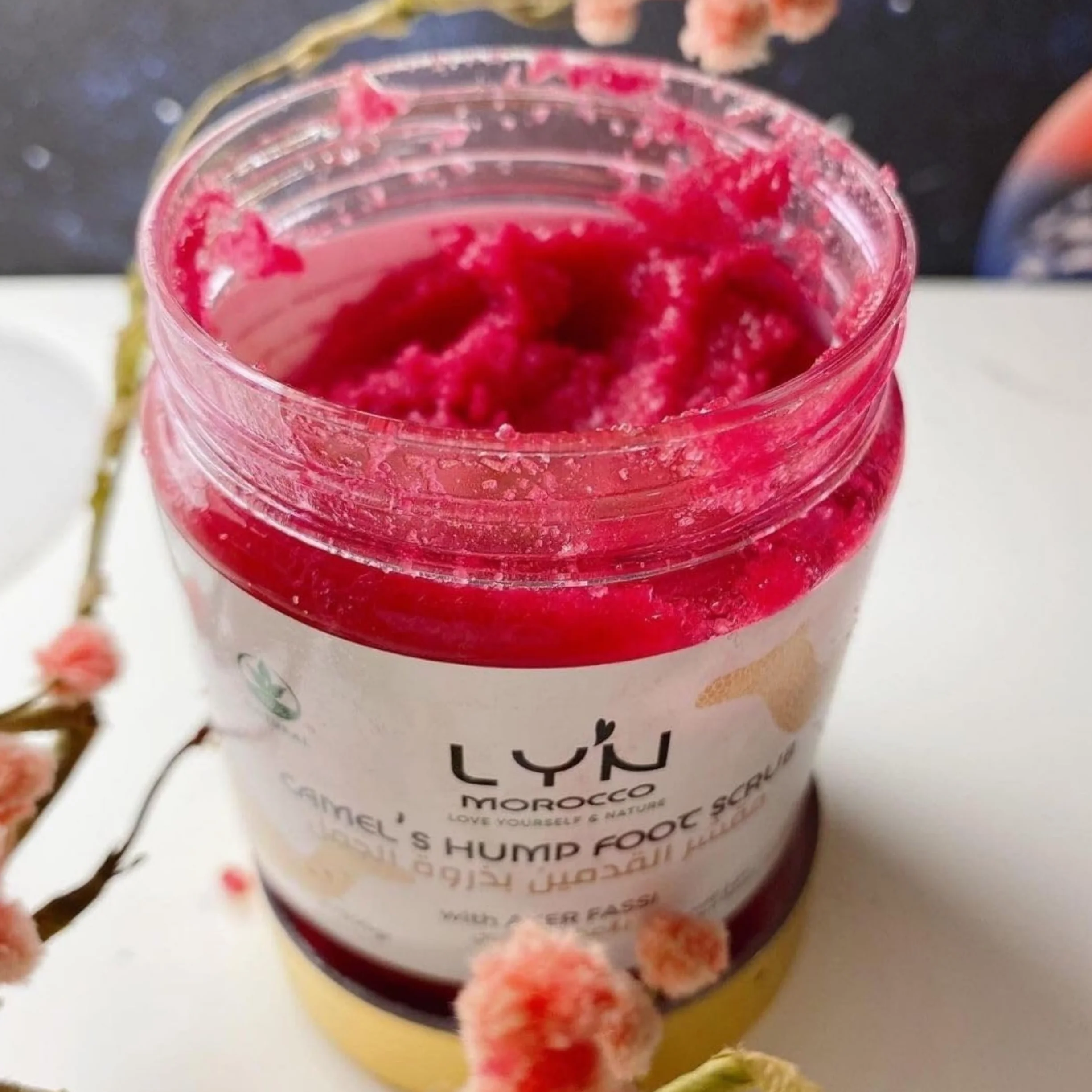 LY'N MOROCCO Gommage Pieds Exfoliant Bosse de Chameau Sel Marin 200 Gr Peeling Pied Soin des Pieds
