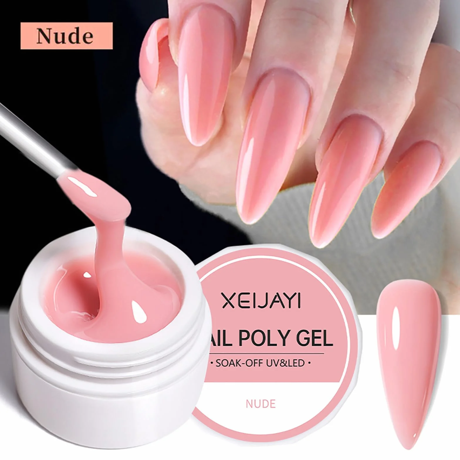 Gel de construction pour ongles Lot de 6 extensions