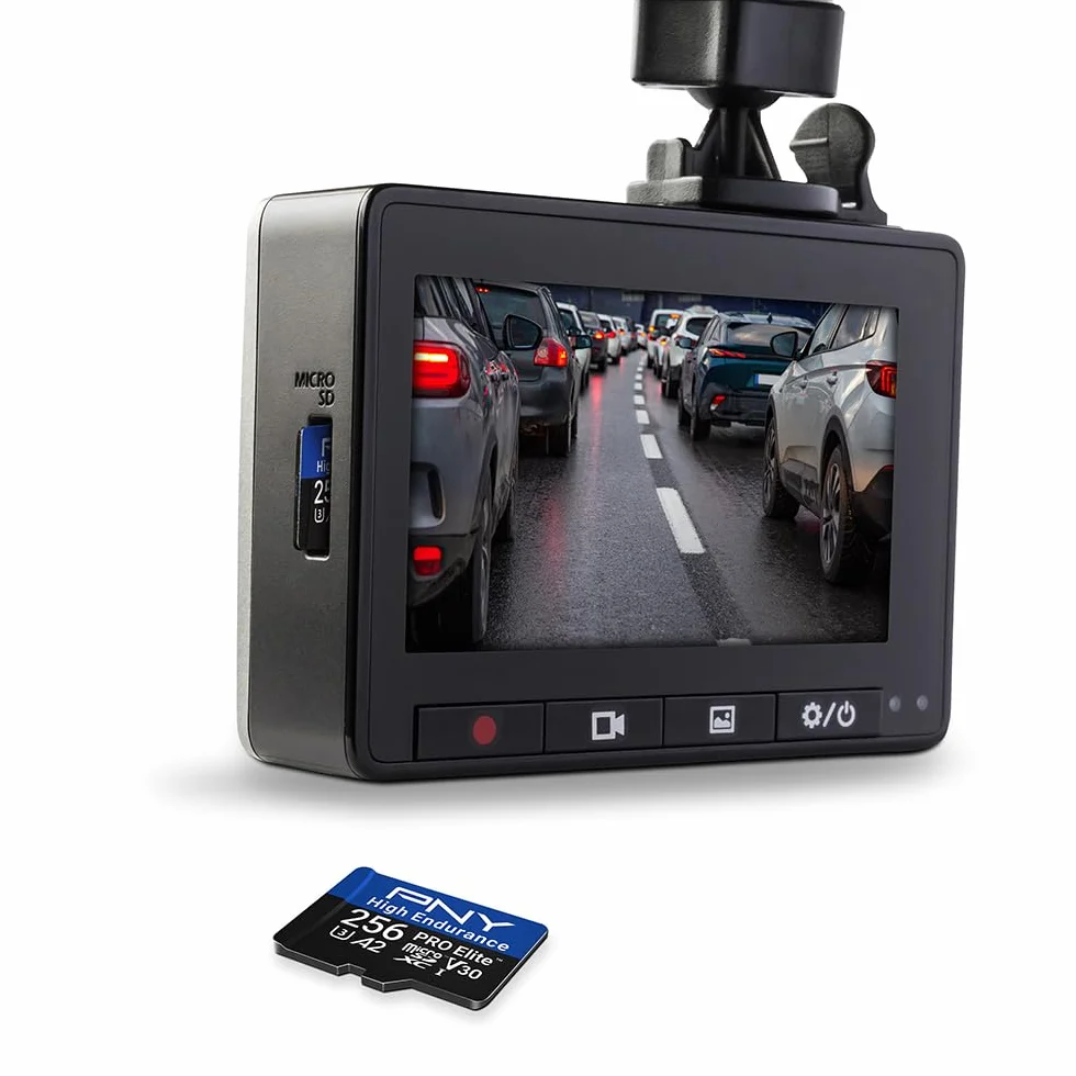PNY 2X 256GB Pro Elite High Endurance C10 U3 V30 A2 microSDXC Carte Mémoire