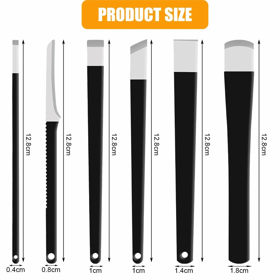 LOPHE Ensemble de 6 pièces Pédicure Outils, Kit Couteau Pédicure avec Lime en Acier Inoxydable