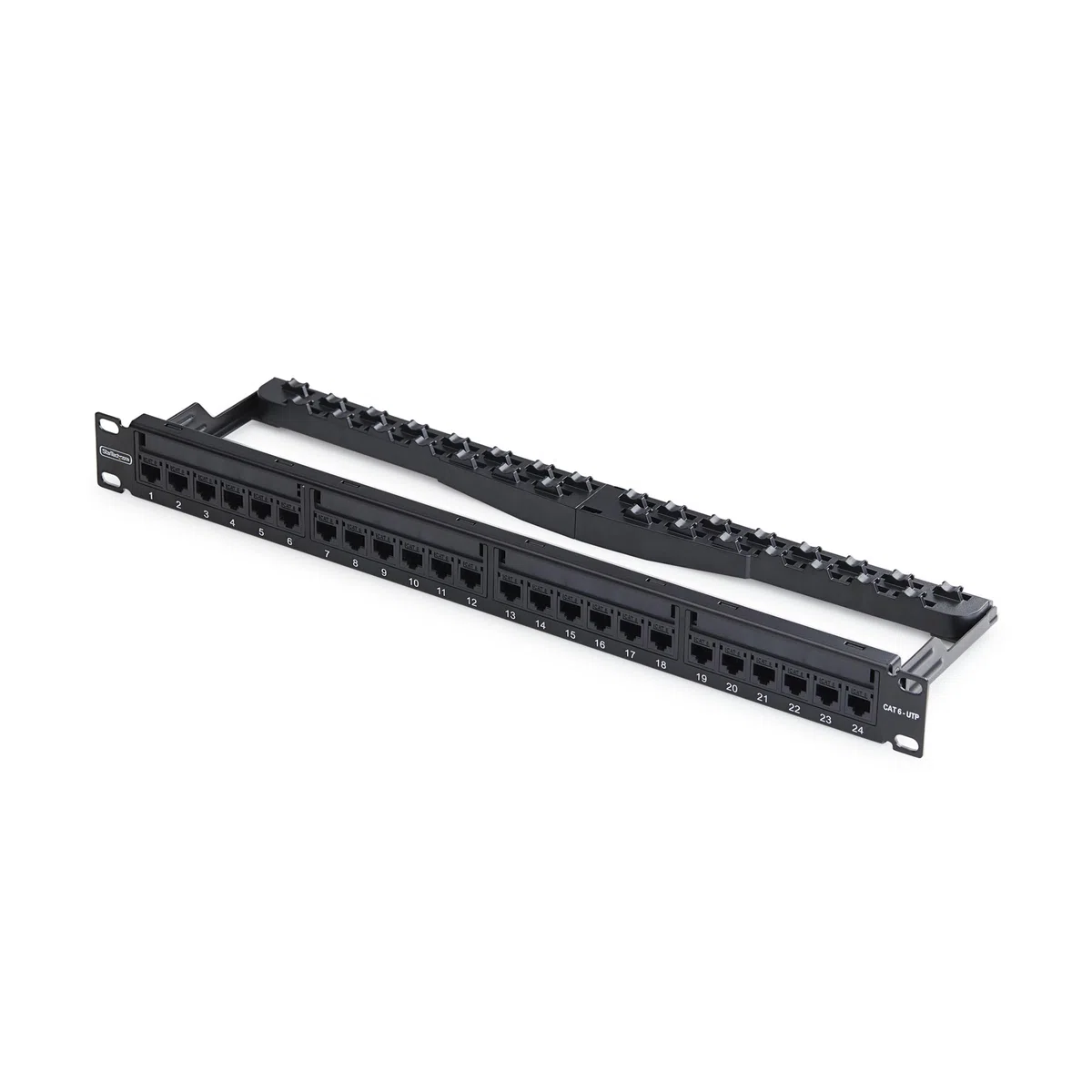 StarTech Panneau 24 Ports 1U Cat6 UTP à Coupleurs RJ45 (C6PANELUTP241UFT)