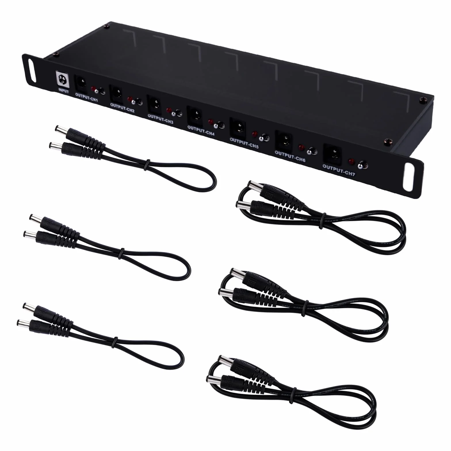 GeeekPi RackMate Accessories DC PDU Lite 7-CH 0.5U