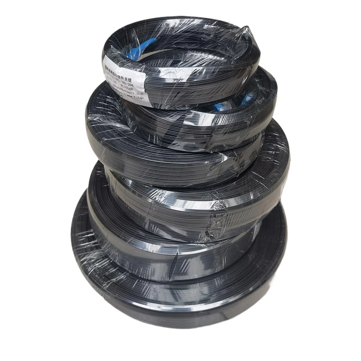 Câble à fibre optique extérieur SC/UPC-SC/UPC 60M 80M 100M 150M 200M FTTH, câble de raccordement monomode(80M With Adapter)