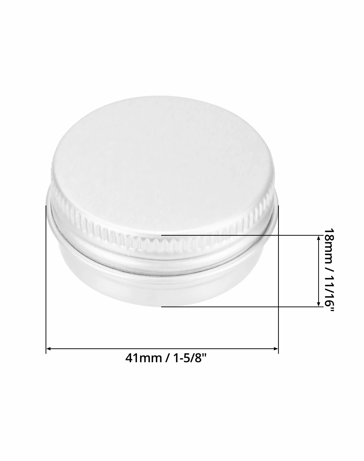 QWORK 30 Pièces Pots Rond en Aluminium avec Couvercle 15ml pour Maquillage Crème Baume à Lèvres