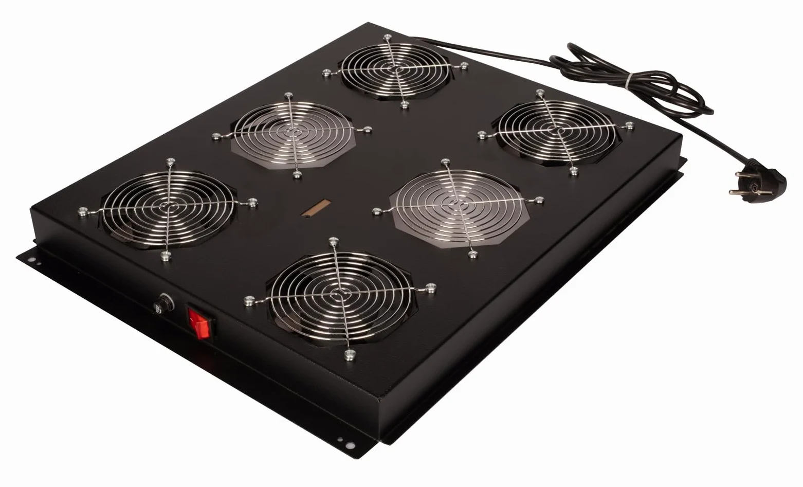 ROLINE Unité de Ventilation de Toit 19 Pouces 4 Ventilateurs, on/Off pour Armoire Serveur Noir