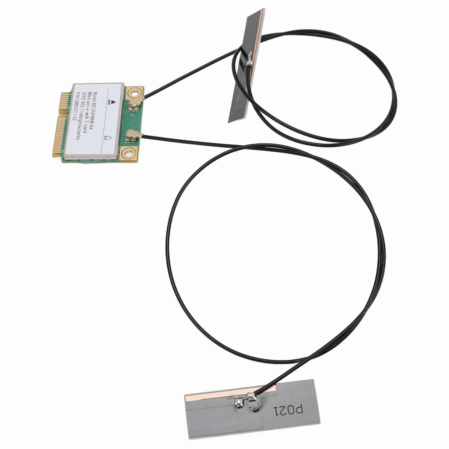 Carte réseau Mini PCI E WiFi 7, bande 8 774 Mbps avec module BT 5.4, pour Linux, pour Chrome OS (avec antenne)