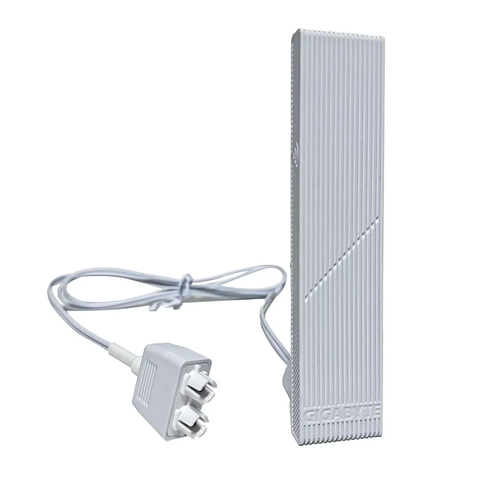 Antenne de base magnétique WiFi 7 avec nouvelle interface pour PC de bureau pour GIGABYTE X870 Z890 B850 WiFi7 Antennes Blanc