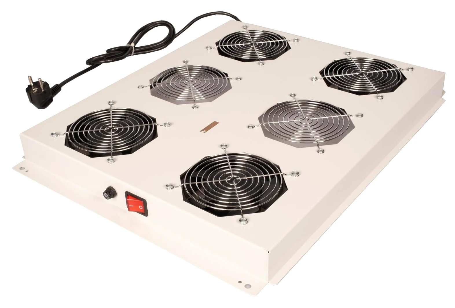 ROLINE Unité de Ventilation de Toit 19 Pouces 4 Ventilateurs, on/Off pour Armoire Serveur Gris