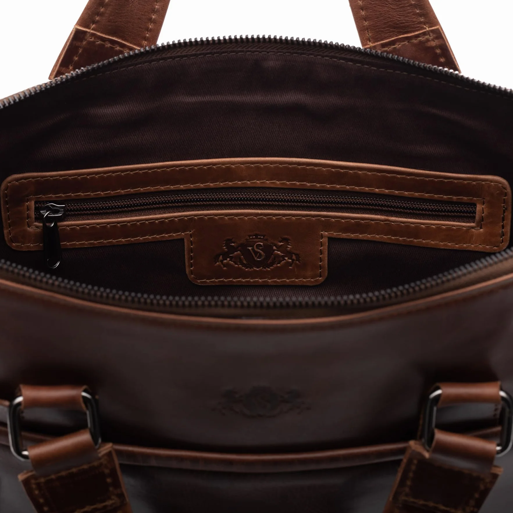 SID & VAIN Sac Ordinateur Portable Cuir véritable 15.4 Pouces London Mallette Professionnelle bandoulière Grand pour Hommes et Femmes Serviette de Travail Etudiante Marron