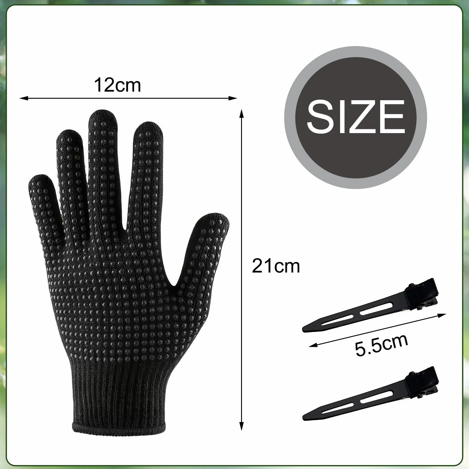 Gants Anti Chaleur Résistants à la Chaleur Professionnels pour Coiffer les Cheveux, Fer à Friser et Lisseur