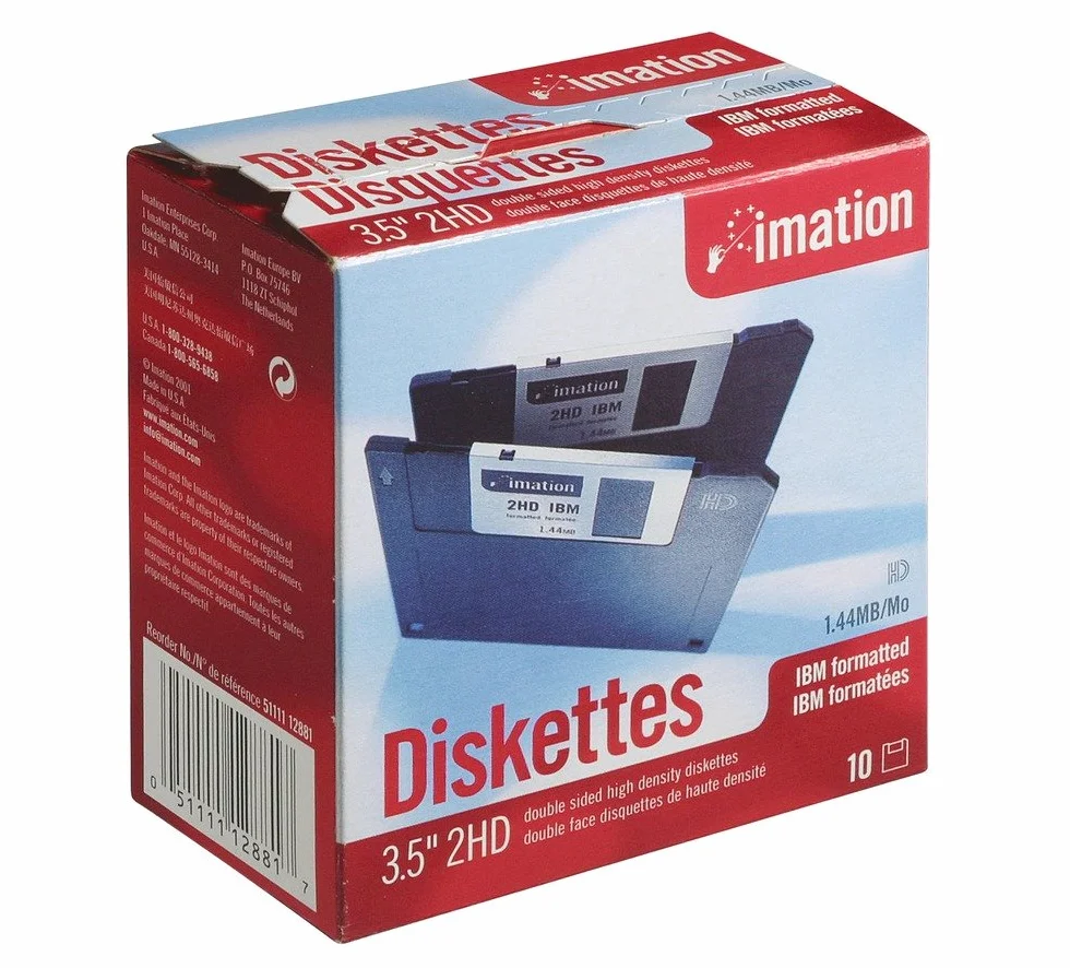 Imation Lot de 10 disquettes Haute densité 8,89 cm Format PC