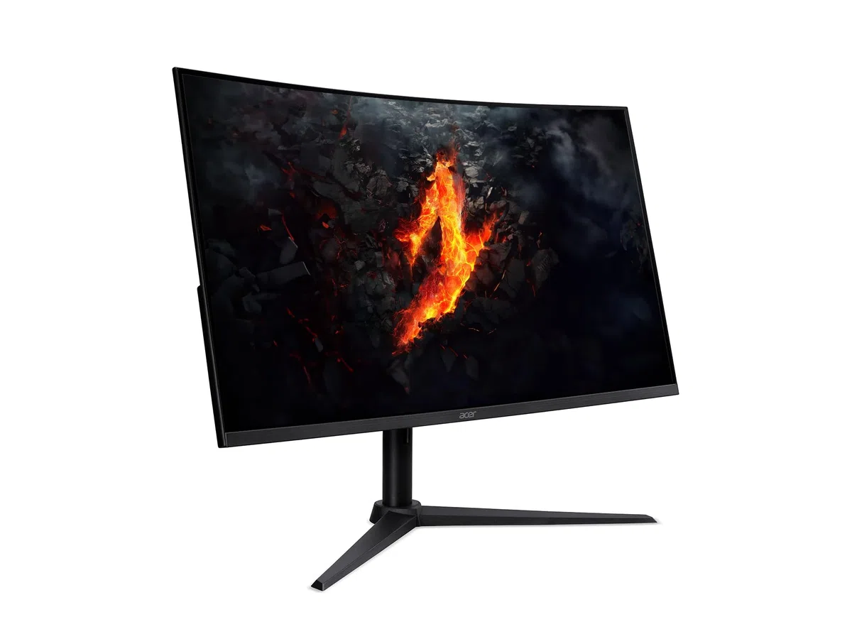 acer Nitro XZ322QUV3bmiiphx, Écran PC Gaming Incurvé 31.5" WQHD, 180Hz (Curve 1500R, 2560x1440, 16:9, AMD Freesync, 1ms (VRB), 400Nits, 2xHDMI 2.0/1xDP 1.4) Moniteur PC Curve, Pied Ajustable, Noir