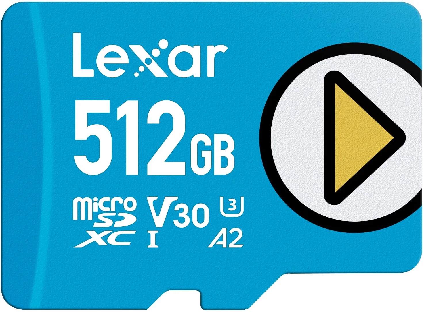 Lexar Carte mémoire microSDXC Play Blue, UHS-I, C10, U3, V30, A2, vidéo 4K, jusqu'à 160 Mo/s en lecture, stockage étendu pour Nintendo-Switch, appareils de jeu, smartphones, tablettes