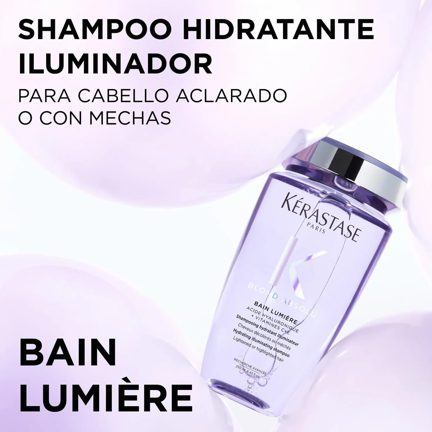 KERASTASE Blond Absolu Bain Lumière Shampoing Hydratant Illuminateur Cheveux Blonds 250 ml