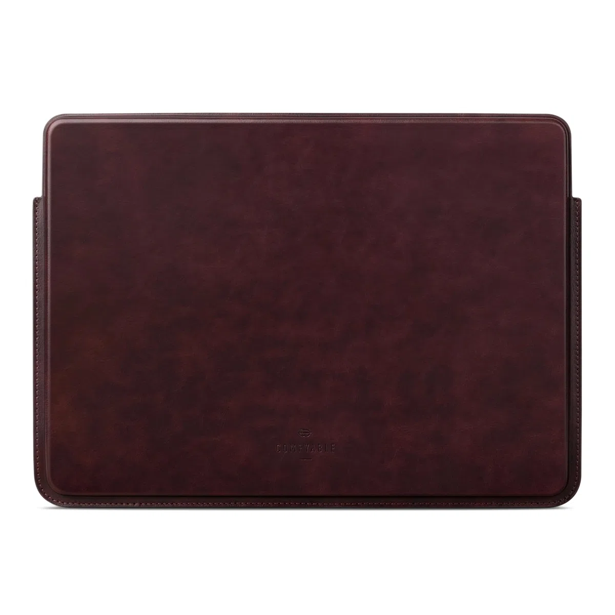Comfyable Housse de protection fine en similicuir pour ordinateur portable de 13", compatible avec MacBook Air M4 2025-2018 et MacBook Pro M2 2022 M1 2020-2016, marron baie