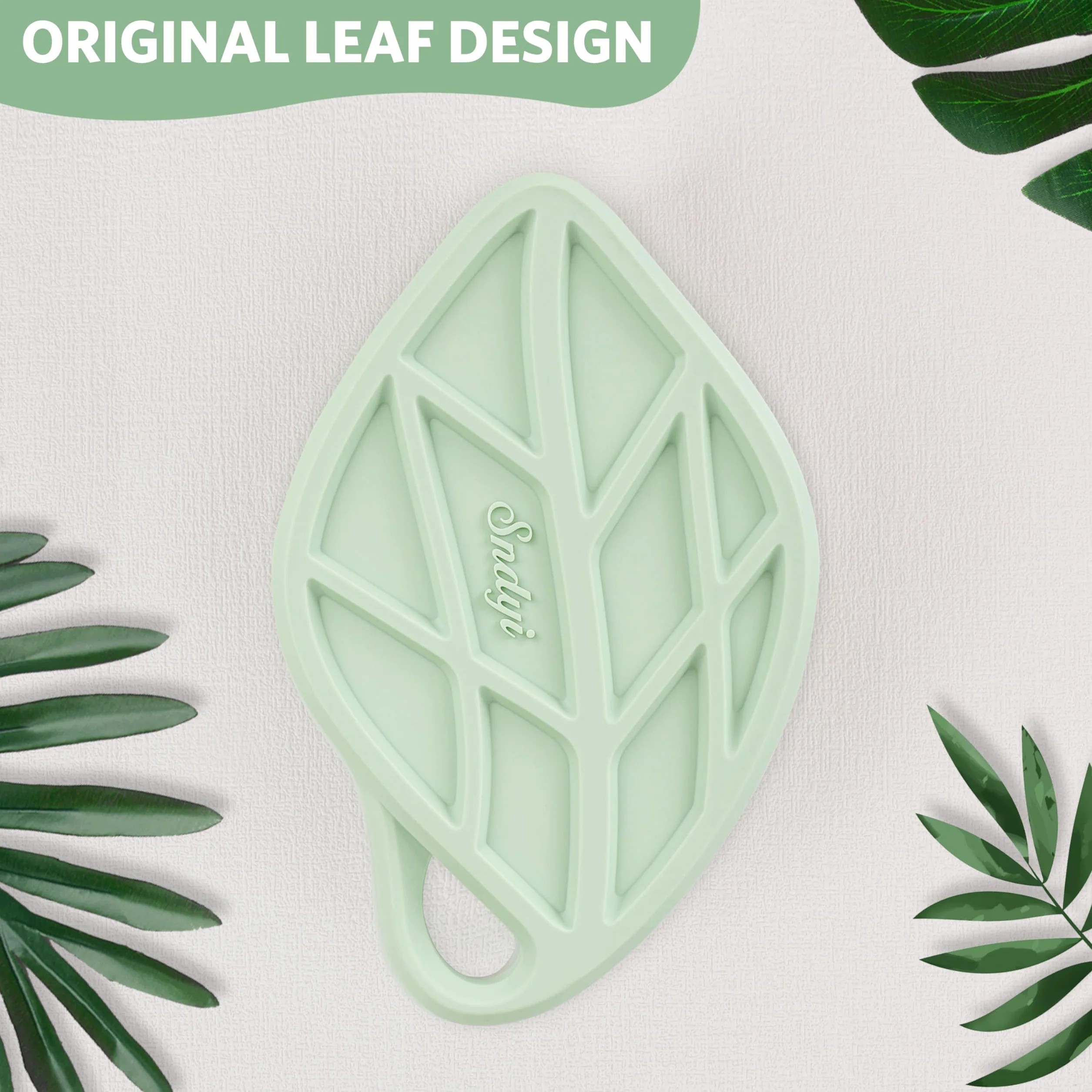 Brosse pour le corps en silicone exfoliant peau sensible loofah silicone vert sapin