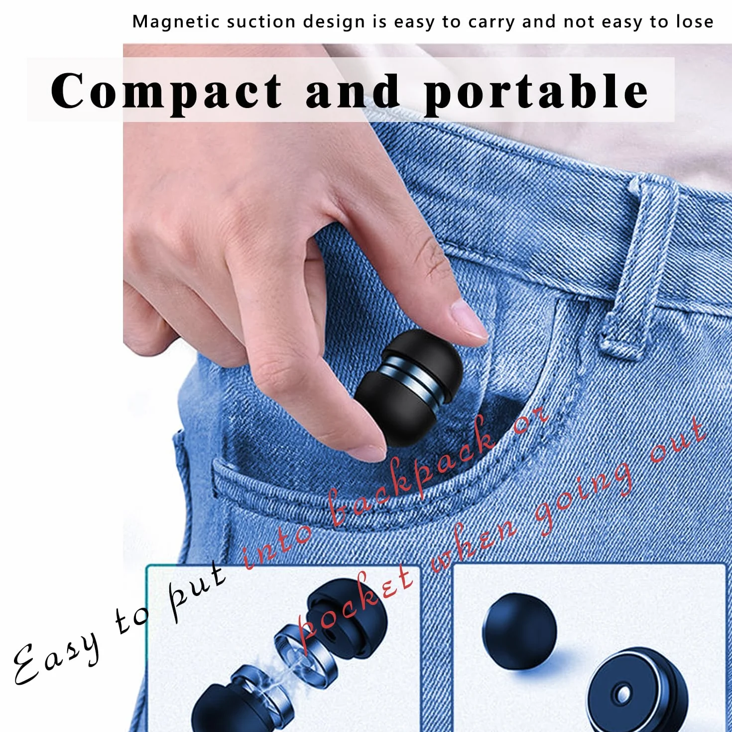 Lot de 2 Mini Tapis de Refroidissement Magnétiques Universels pour Ordinateur Portable, Support Ergonomique