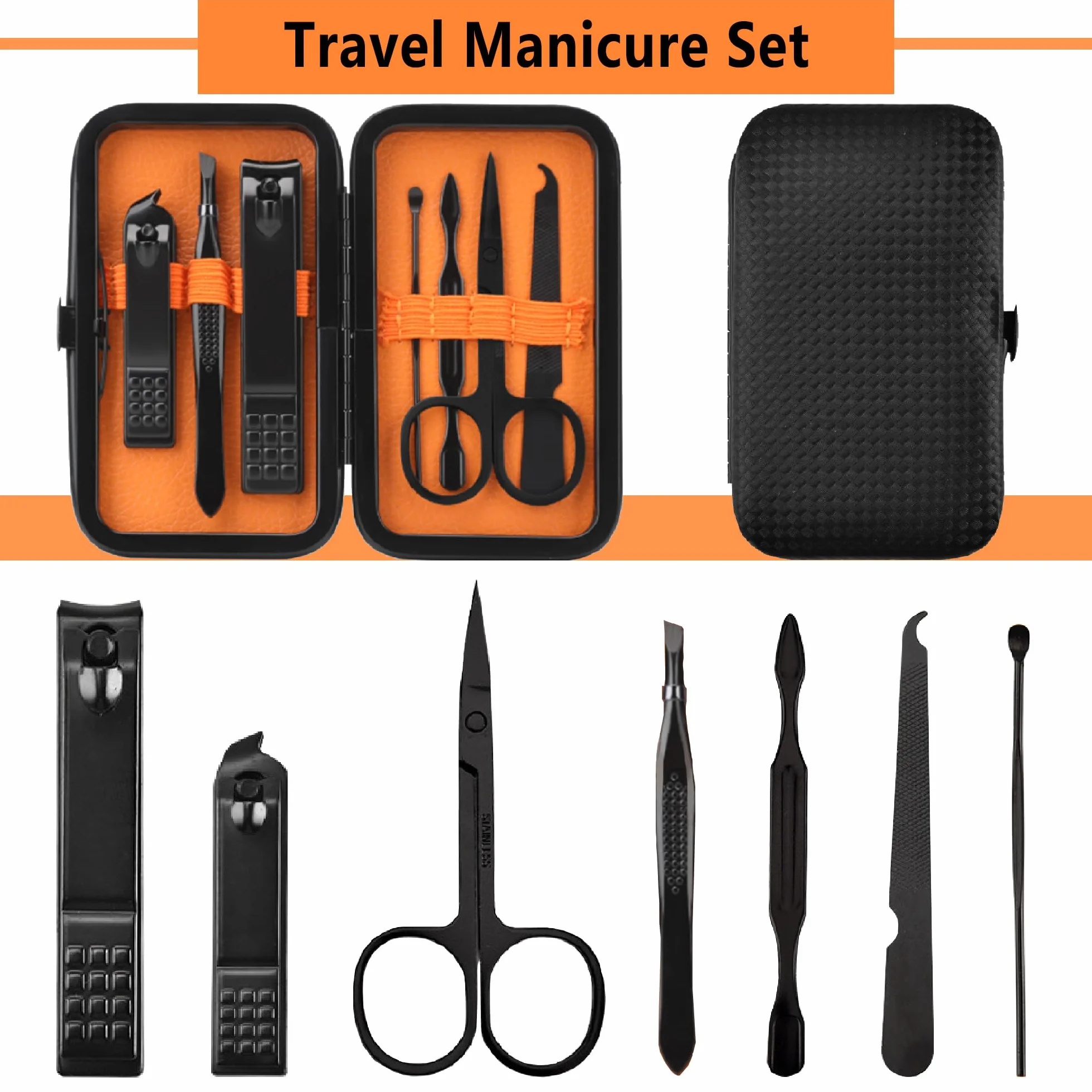 Set de manucure coupe-ongles kit de soins des ongles voyage cadeau