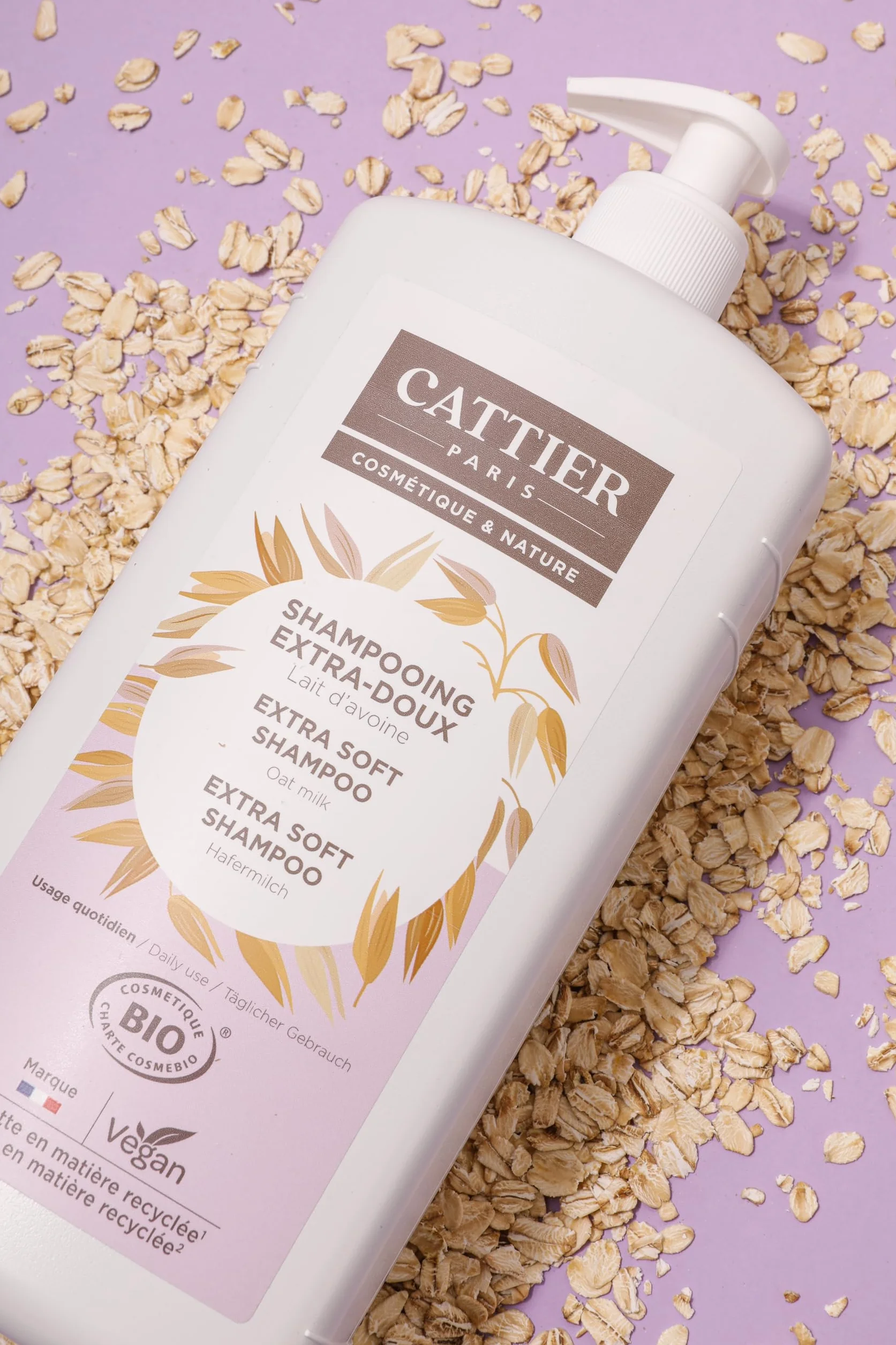 Cattier Shampooing Extra Doux Usage Quotidien 1 Litre