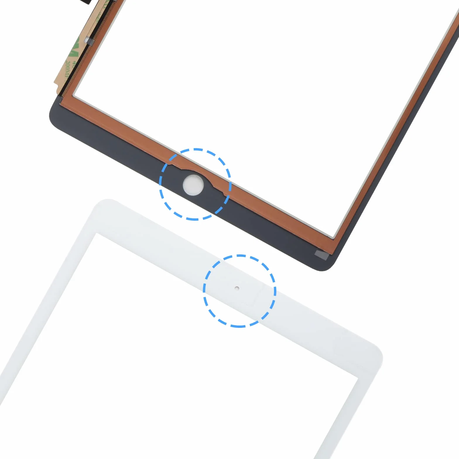 Écran Tactile de Rechange iPad 7ème 8ème Génération 10.2 Pces pour iPad 2019 2020 Digitizer A2197 A2198 A2200 A2270 A2428 A2429 A2430