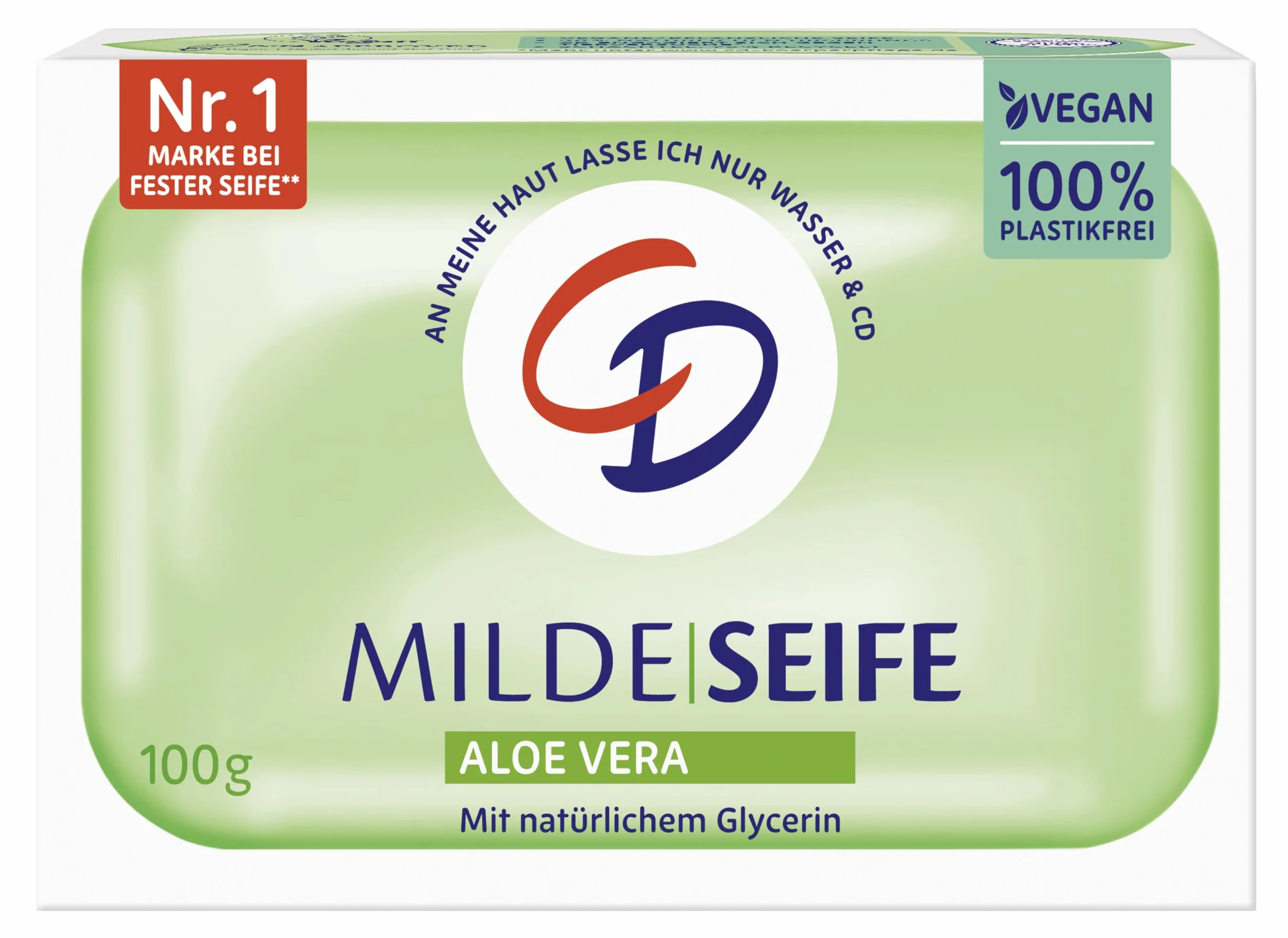 Savon doux à l'aloe vera 100 g végétalien sans microplastique