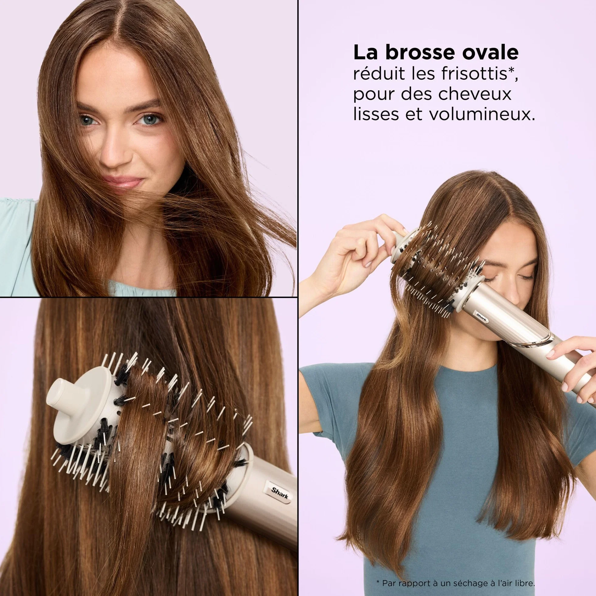 Shark styler à air chaud multi-styles avec boucleurs auto-enroulants, brosses, concentrateur