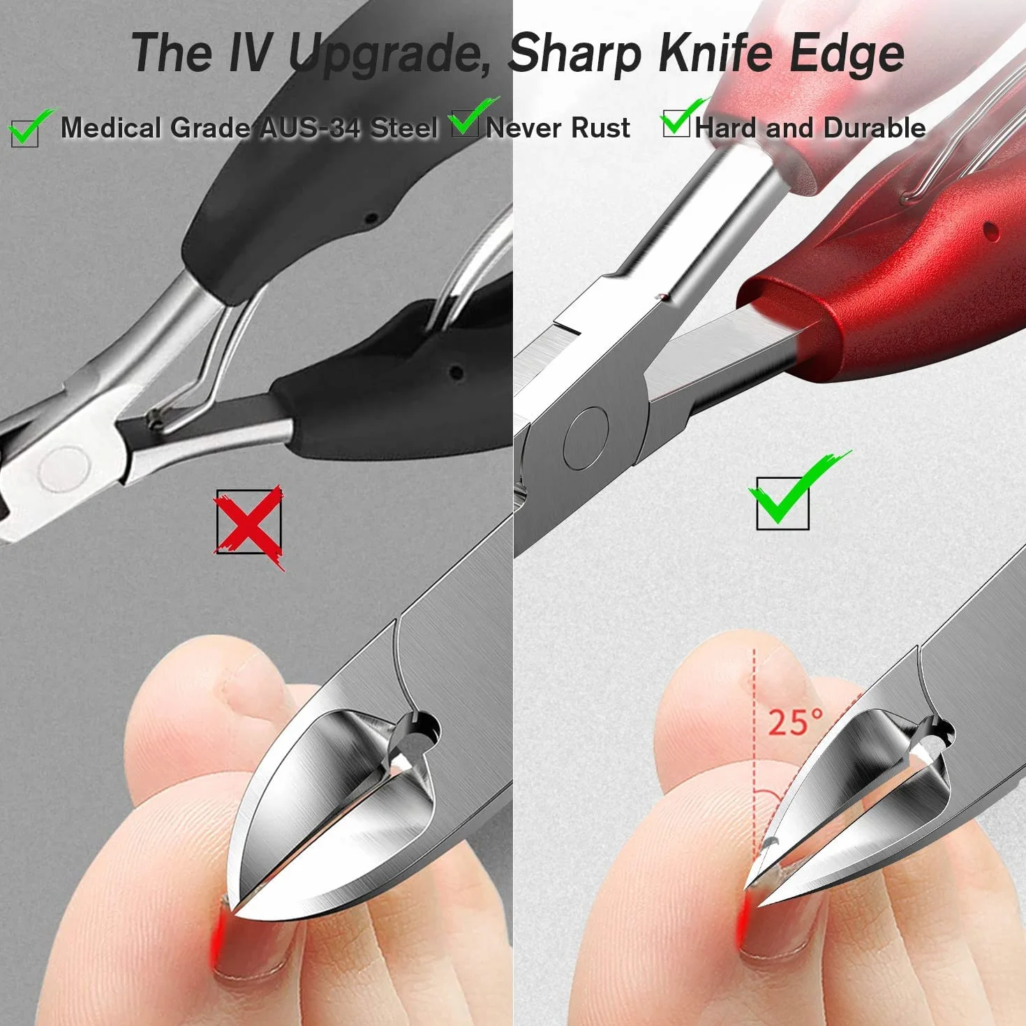Pince à Ongle Professionnel - Coupe Ongle Pied - Ciseaux Ongles Pieds - Ongle Incarné