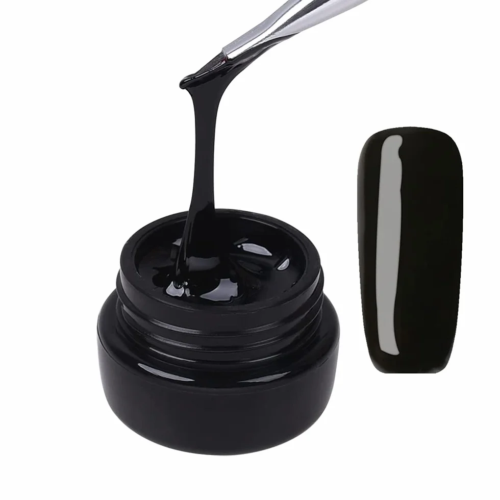 Kit de vernis à ongles gel peinture 3D noir UV LED 8g