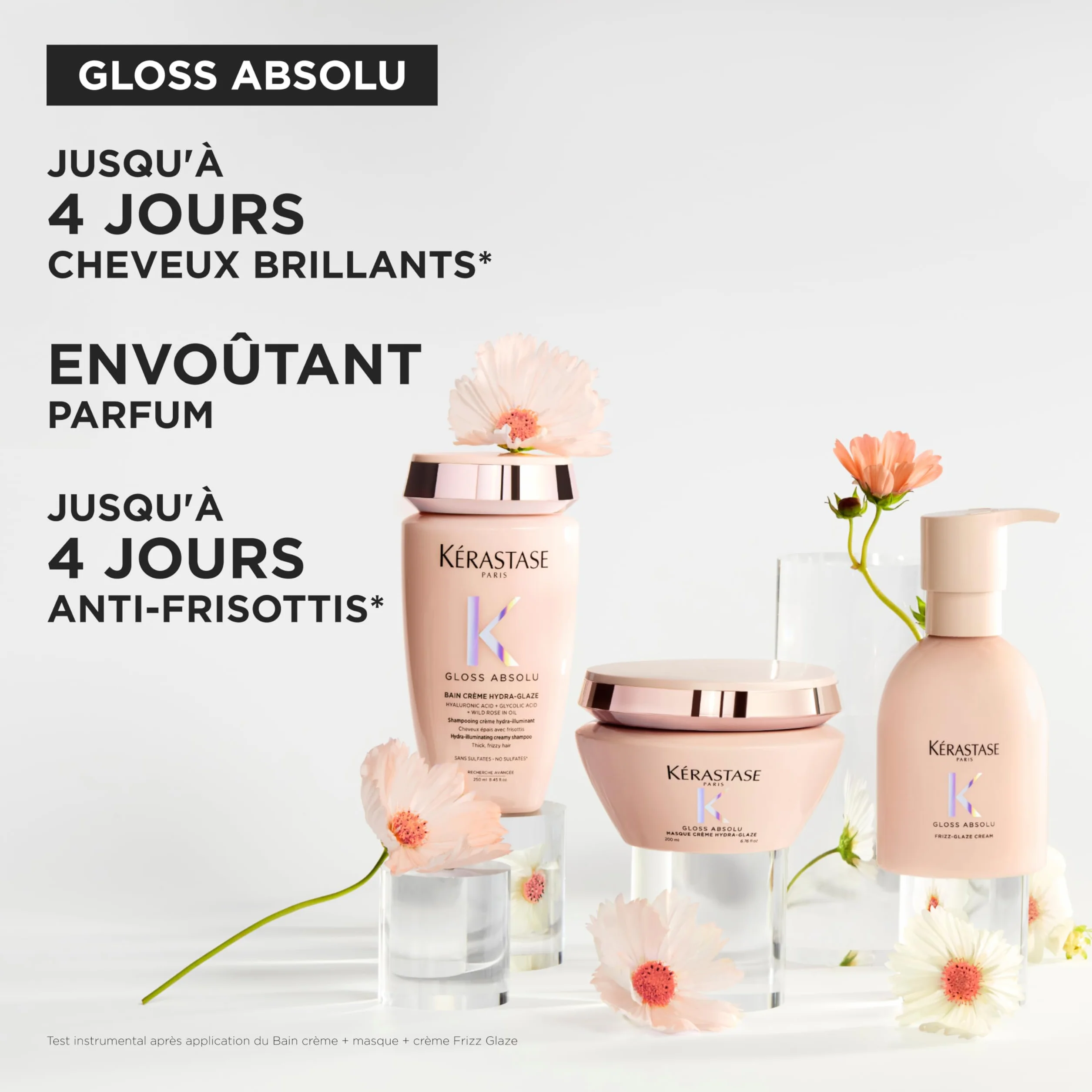 KERASTASE Gloss Absolu Crème de Coiffage Frizz-Glaze Soin Sans Rinçage Anti-Frisottis