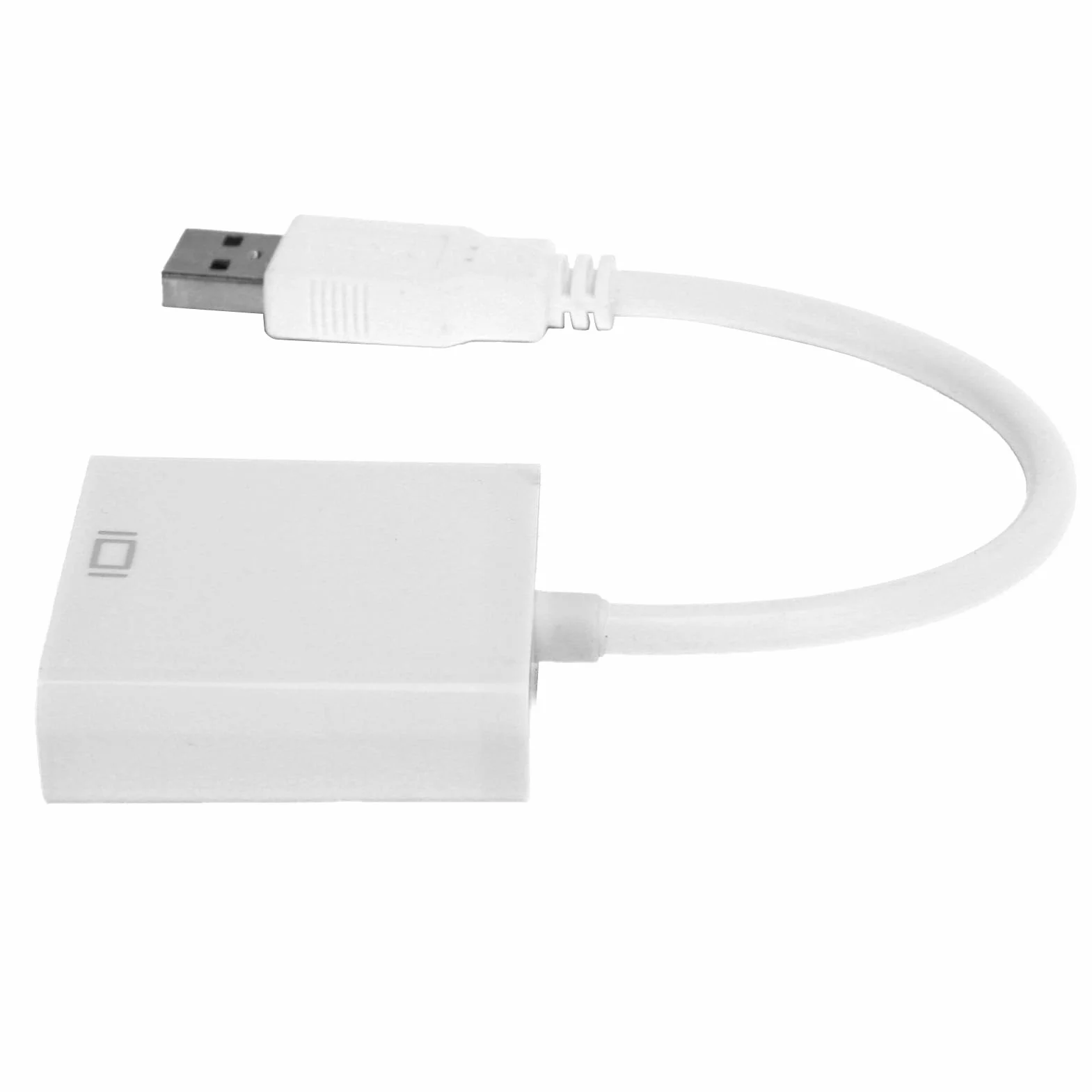 Convertisseur USB 3.0 vers VGA Mâle, Câble Adaptateur HD 1080P 5Gbps, Carte Vidéo Externe Femelle 15 Broches pour PC