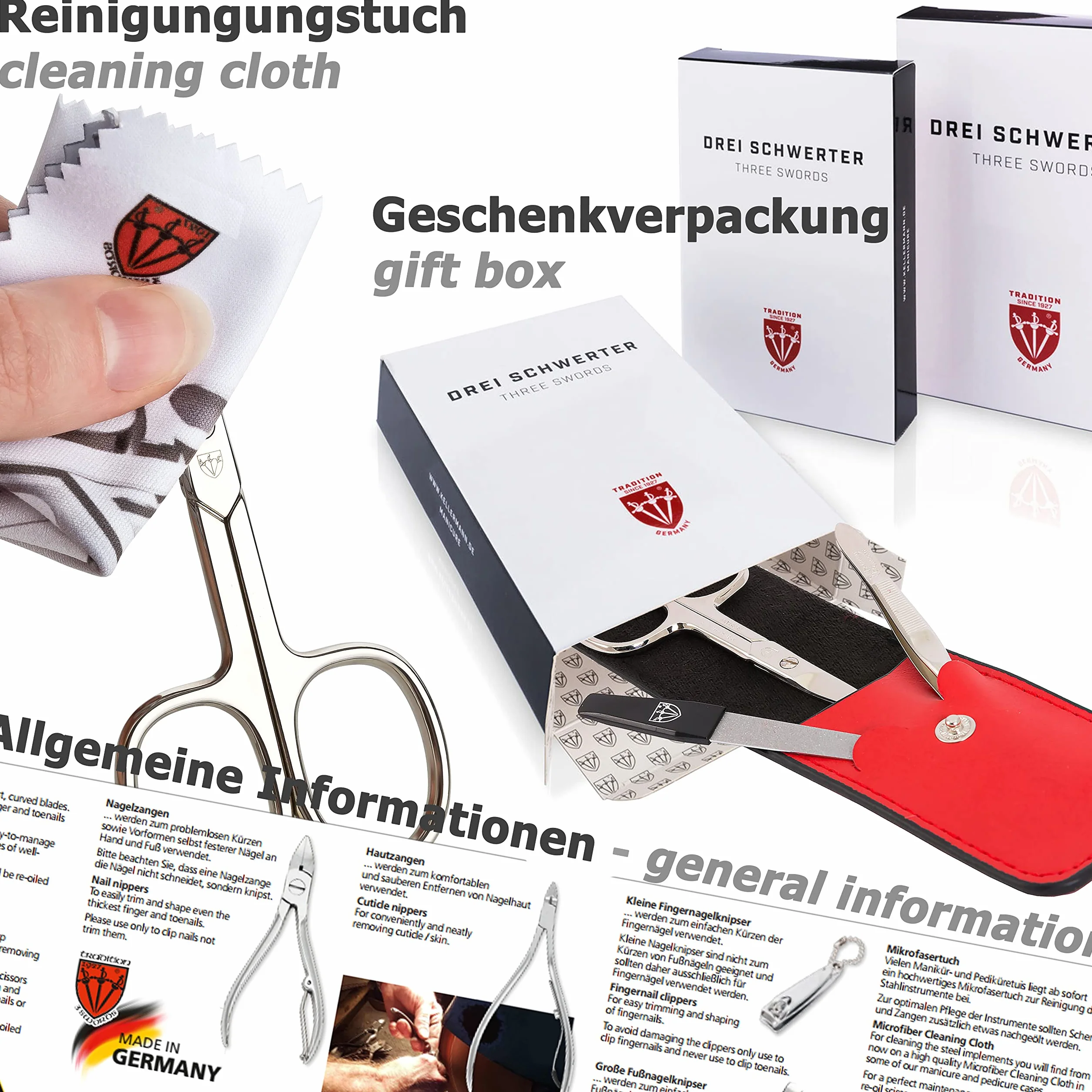 3 Swords Germany kit manucure pédicure soin des ongles qualité marque