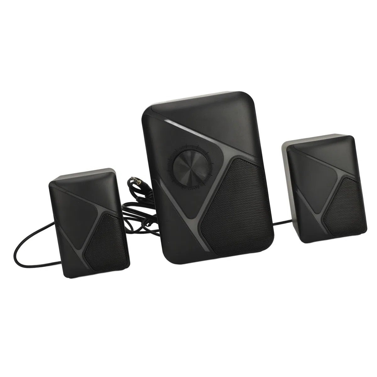lyrlody Haut-parleurs de Bureau USB, Caisson de Basses RGB 2.1 Canaux