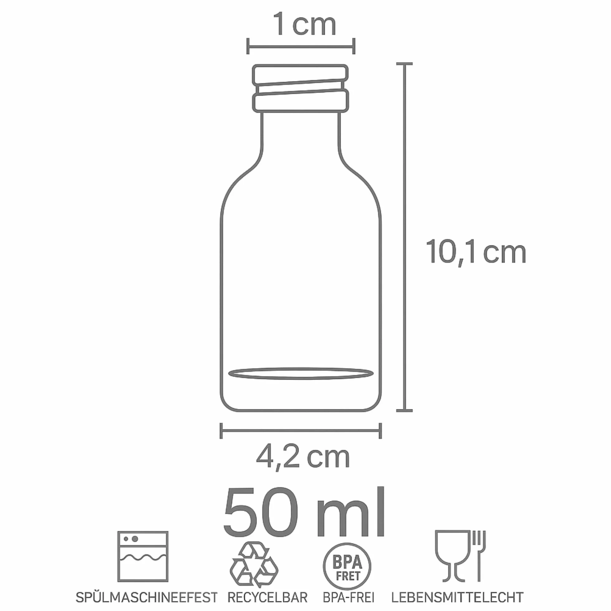 Mini bouteilles en verre 50 ml lot de 60 avec bouchon à vis doré fond épais goulot étroit