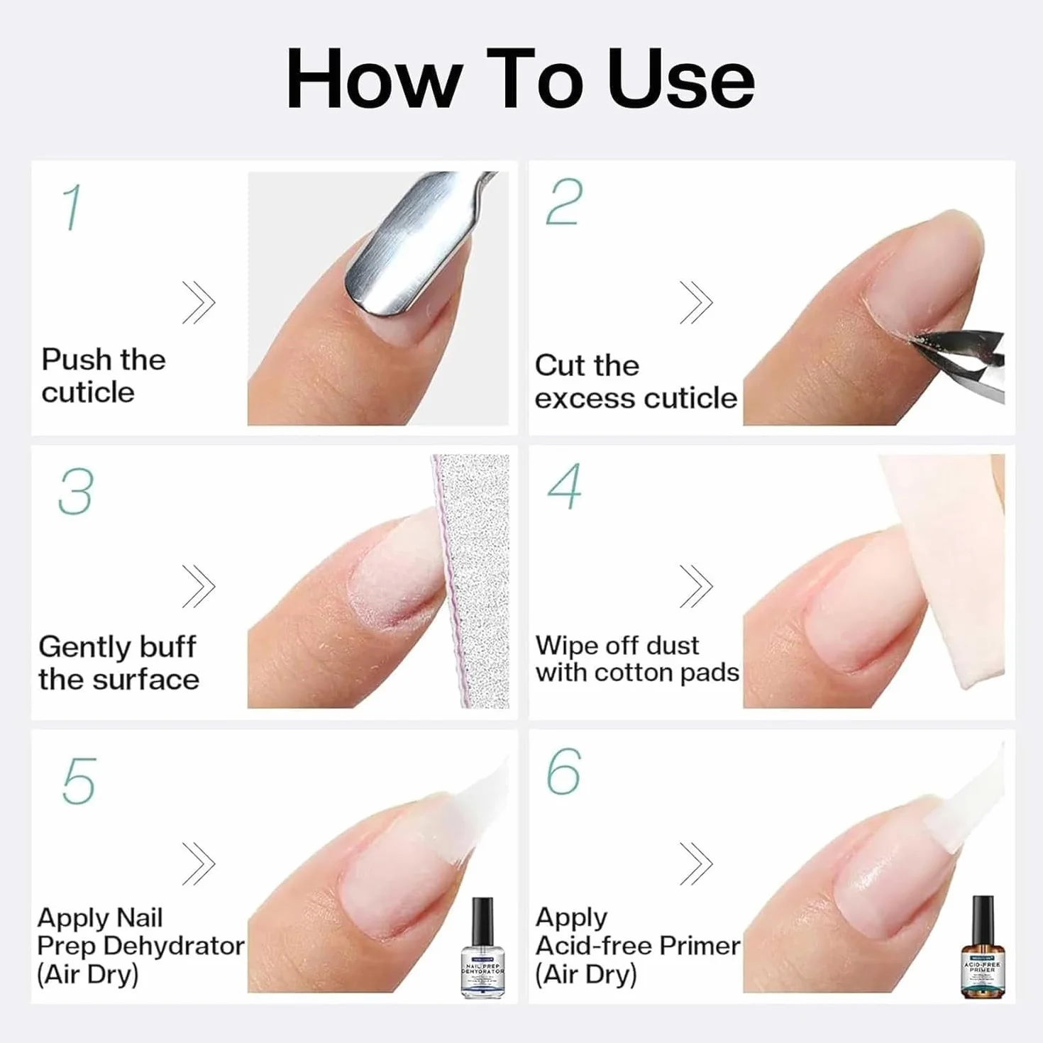 Morovan Nail Primer et Déshydrateur pour Ongles: Adhésion Supérieure Non Acide Séchage Rapide pour Acrylique Gel Builder