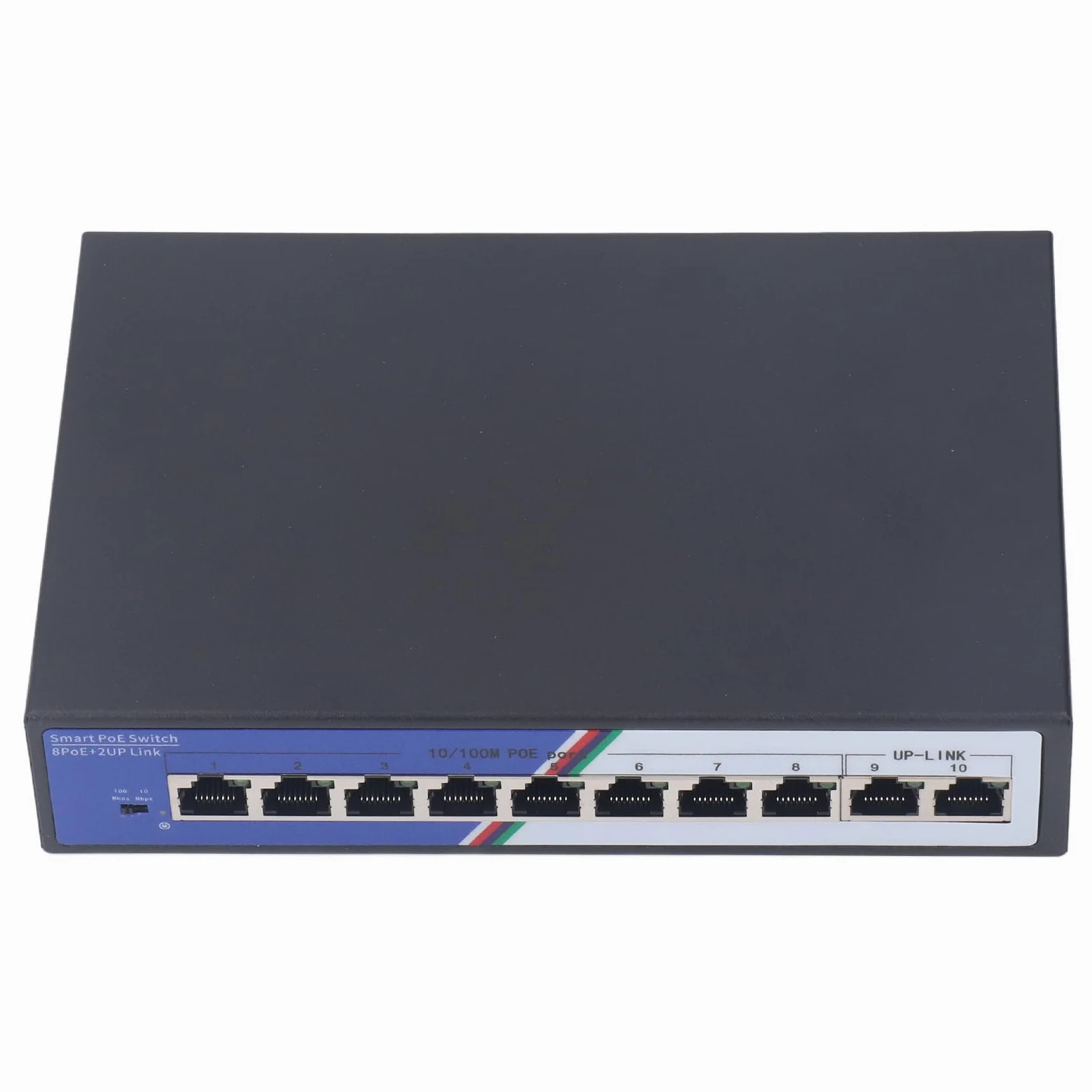 Naroote Interrupteur Ethernet, Splitter Ethernet Non géré et Non géré 100-240V 2 Gbps pour l'hôtel (Plug UE 100-240V)