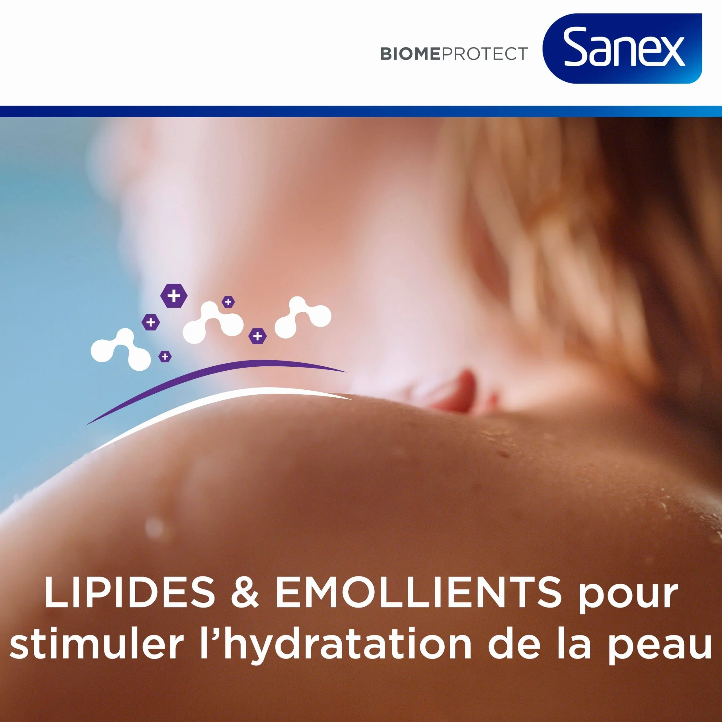 Sanex BiomeProtect Atopicare Oil Calming Huile de douche Peaux réactives à tendance Atopique 400 ml
