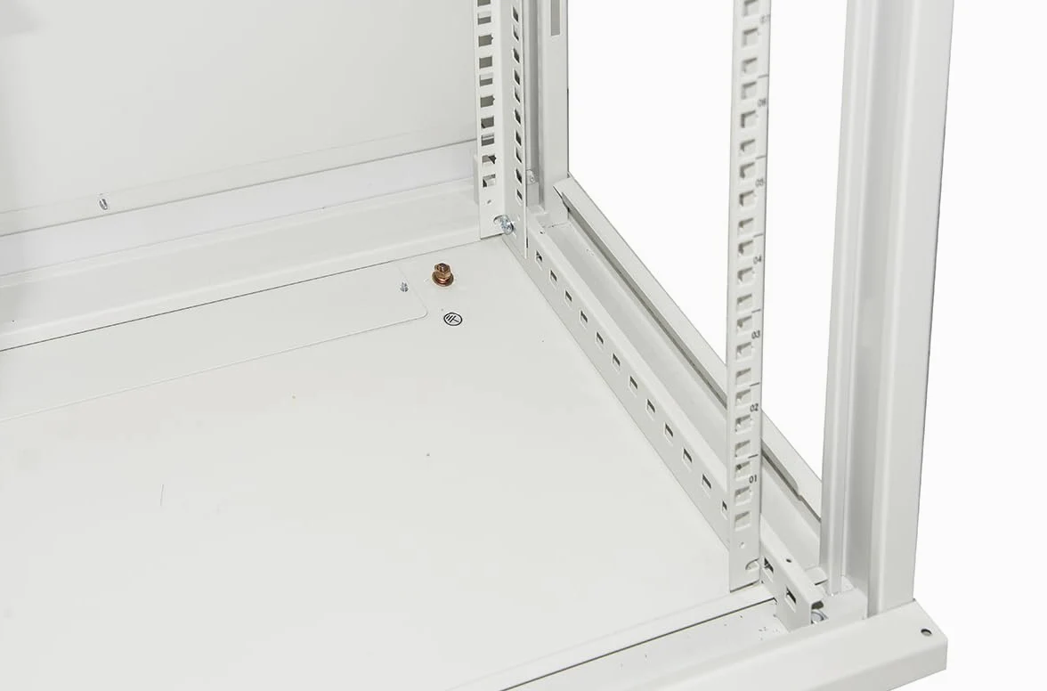 Armoire Rack 19" 6 unités murales (a) 370 x (L) 600 x (p) 450 Gris démonté Porte Verre